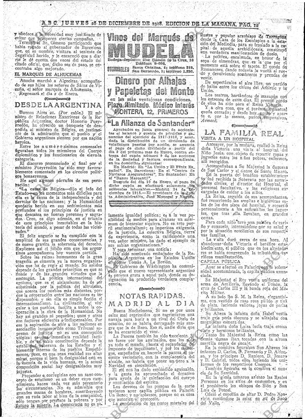 ABC MADRID 26-12-1918 página 12