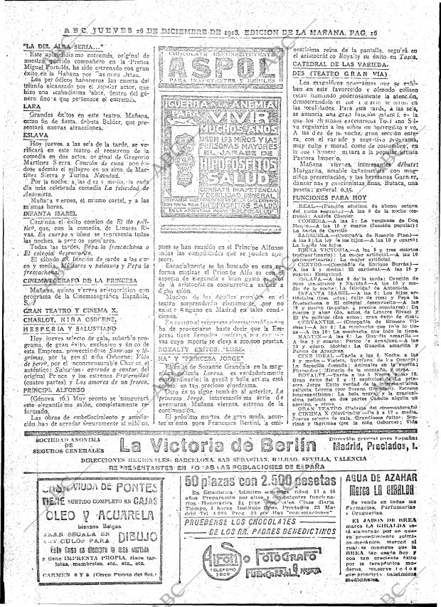 ABC MADRID 26-12-1918 página 16