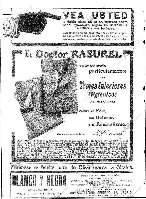 BLANCO Y NEGRO MADRID 29-12-1918 página 2