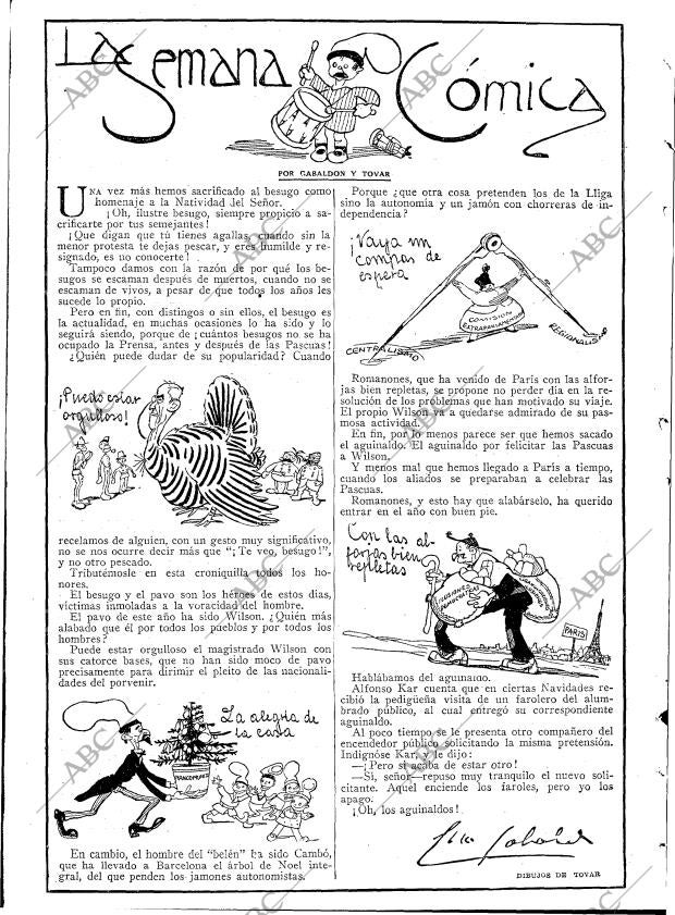 BLANCO Y NEGRO MADRID 29-12-1918 página 22