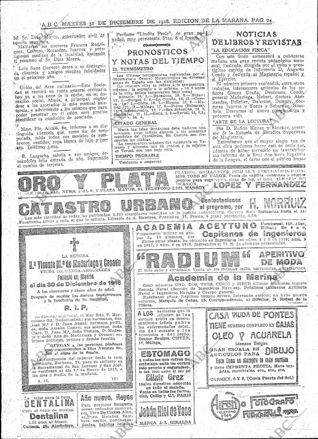 ABC MADRID 31-12-1918 página 24