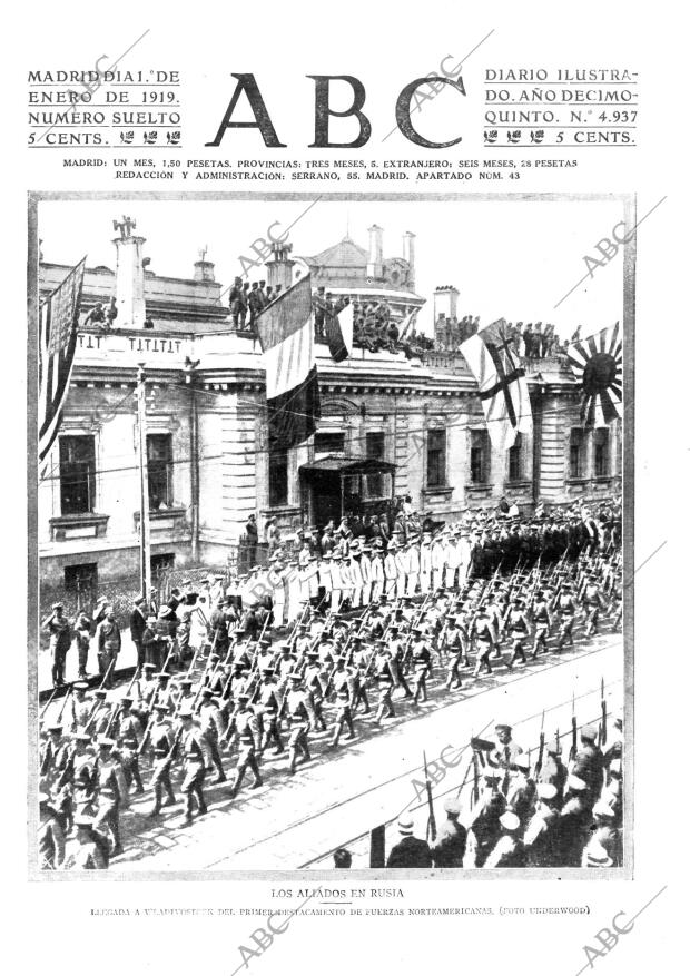 ABC MADRID 01-01-1919 página 1