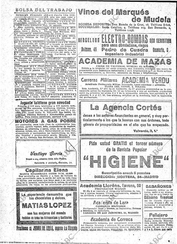 ABC MADRID 01-01-1919 página 22