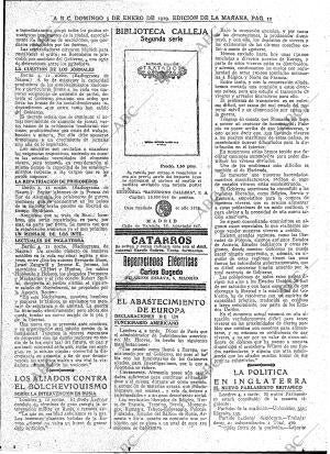 ABC MADRID 05-01-1919 página 11