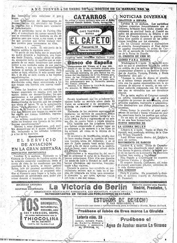 ABC MADRID 09-01-1919 página 12