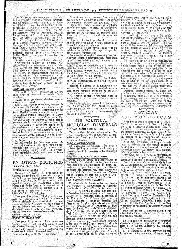 ABC MADRID 09-01-1919 página 17