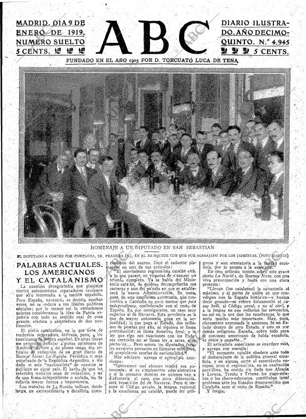 ABC MADRID 09-01-1919 página 3