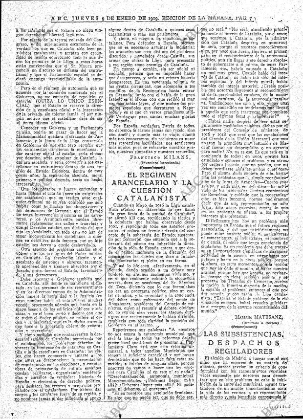 ABC MADRID 09-01-1919 página 7