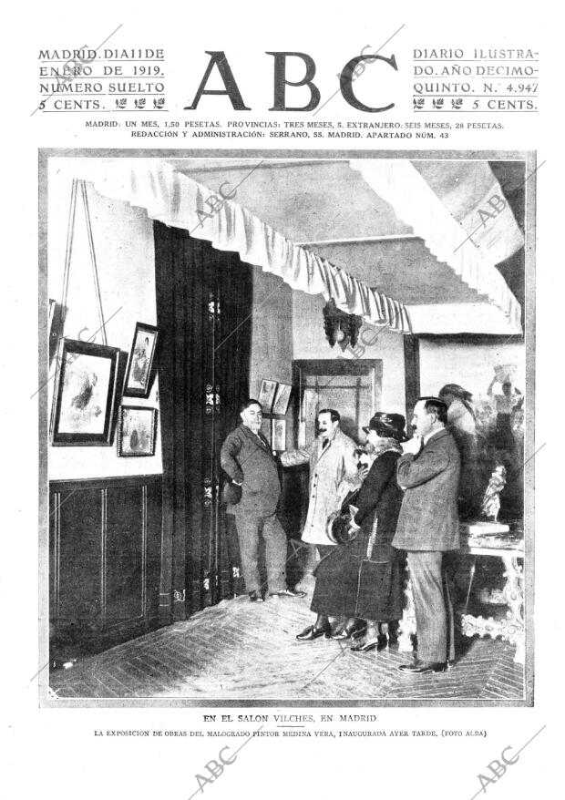 ABC MADRID 11-01-1919 página 1