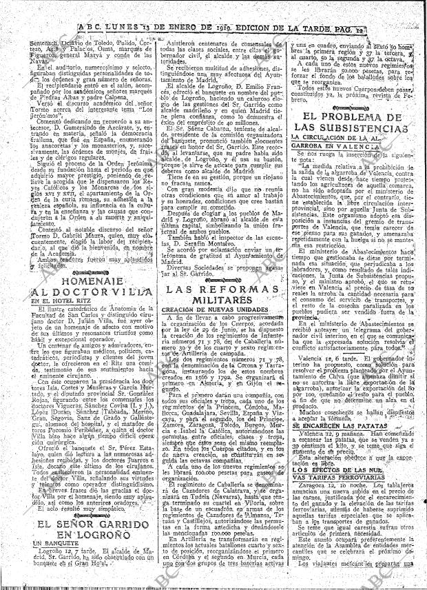 ABC MADRID 13-01-1919 página 12