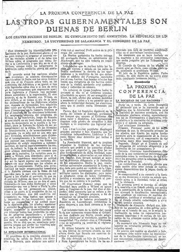 ABC MADRID 13-01-1919 página 7