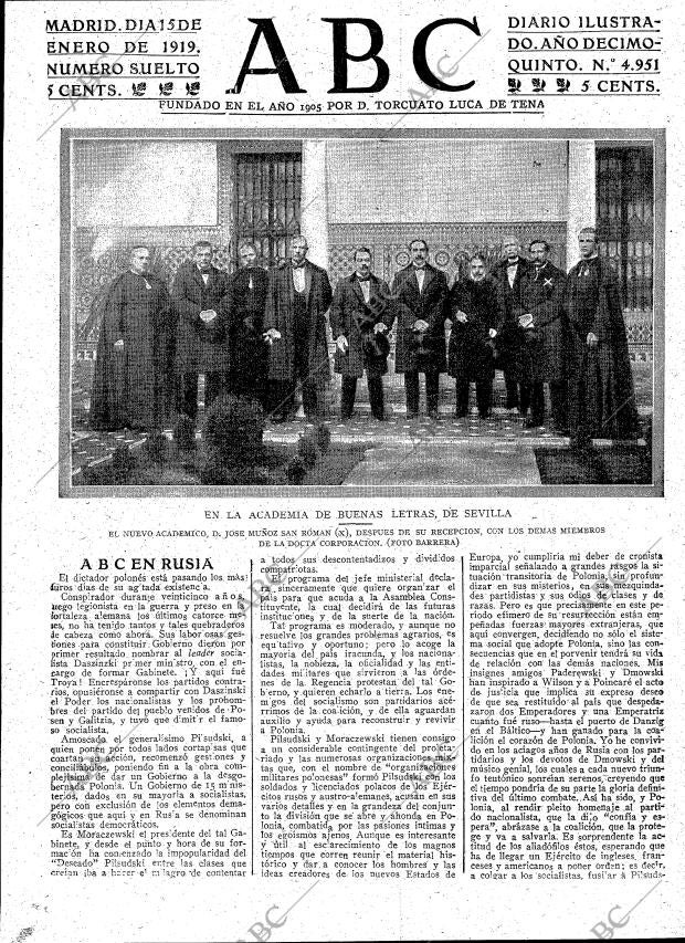 ABC MADRID 15-01-1919 página 3