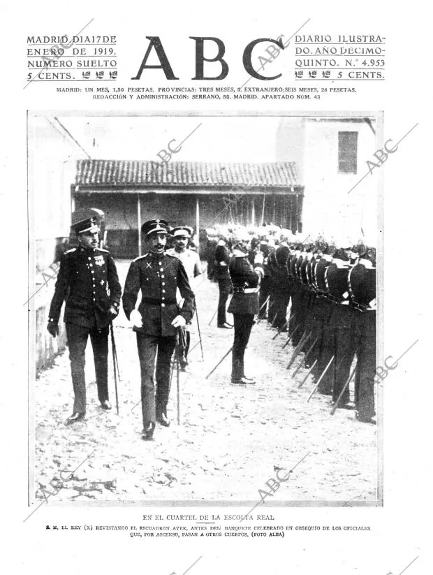 ABC MADRID 17-01-1919 página 1