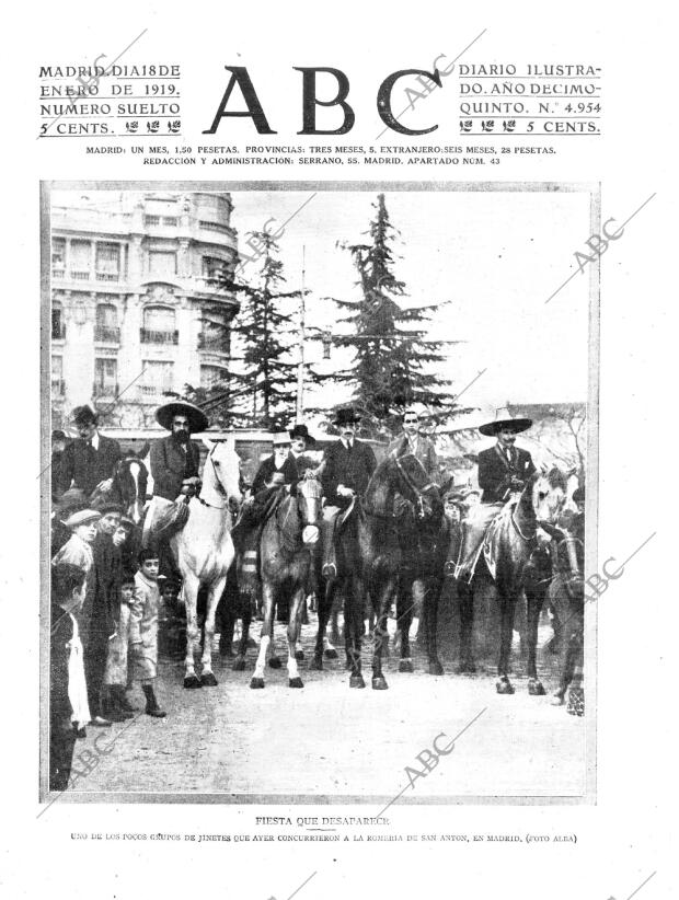 ABC MADRID 18-01-1919 página 1