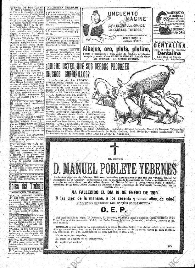 ABC MADRID 20-01-1919 página 23