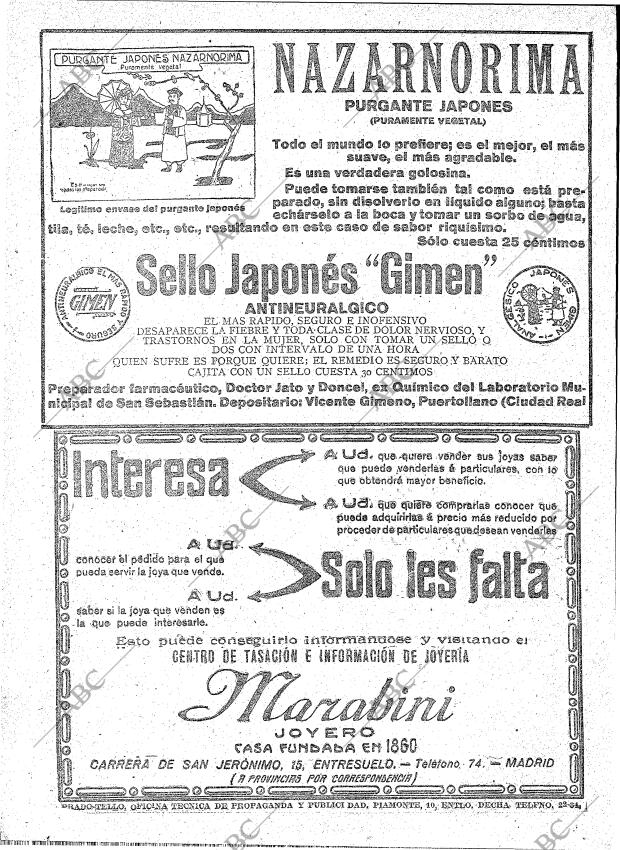 ABC MADRID 21-01-1919 página 14