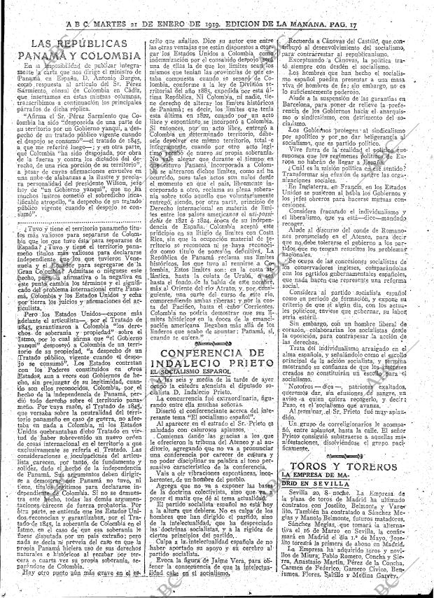 ABC MADRID 21-01-1919 página 17