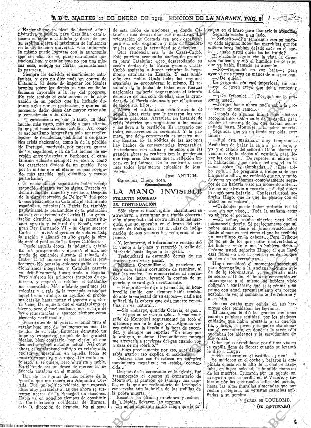ABC MADRID 21-01-1919 página 8