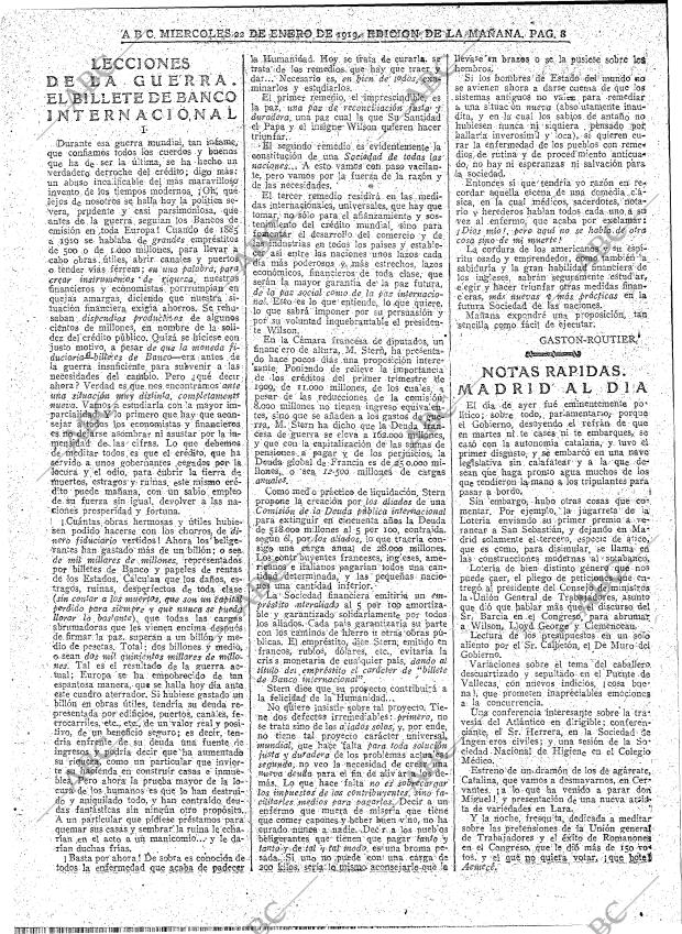 ABC MADRID 22-01-1919 página 8