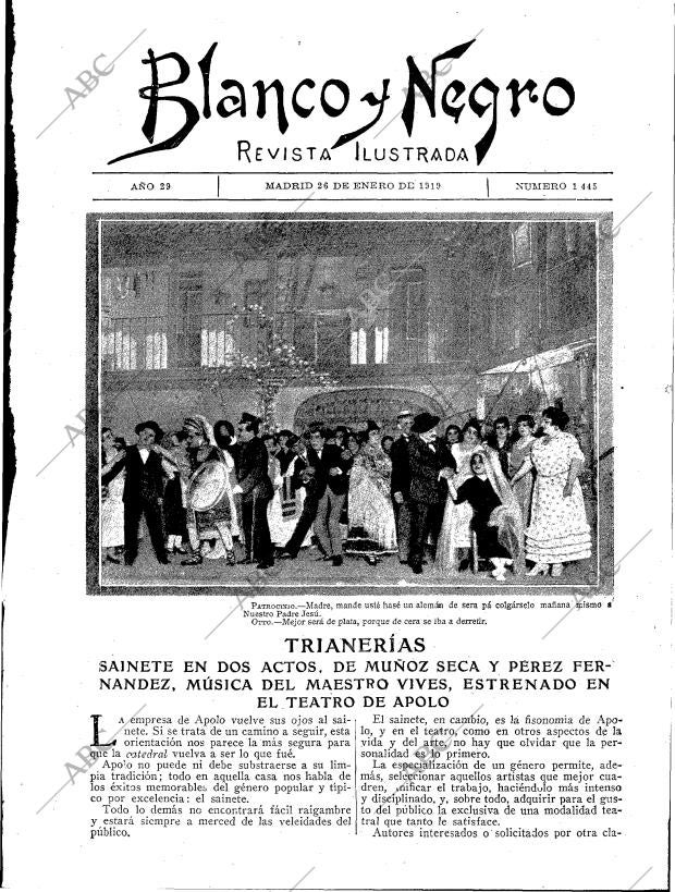 BLANCO Y NEGRO MADRID 26-01-1919 página 11