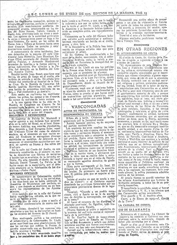 ABC MADRID 27-01-1919 página 15