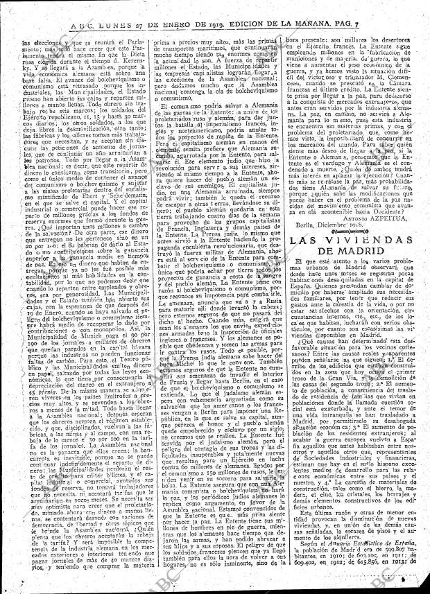 ABC MADRID 27-01-1919 página 7
