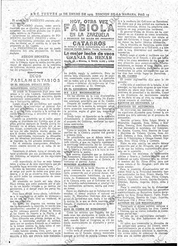 ABC MADRID 30-01-1919 página 15