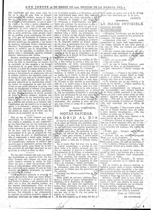 ABC MADRID 30-01-1919 página 7