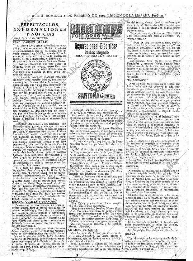 ABC MADRID 02-02-1919 página 21