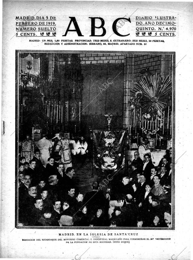 ABC MADRID 03-02-1919 página 1