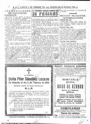 ABC MADRID 03-02-1919 página 20