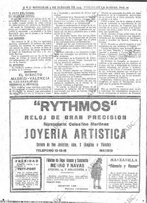 ABC MADRID 05-02-1919 página 20
