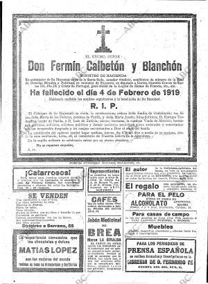 ABC MADRID 05-02-1919 página 31