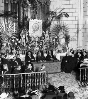 Asamblea anual de la V.O. tercera de san Francisco, Presidida por el señor...