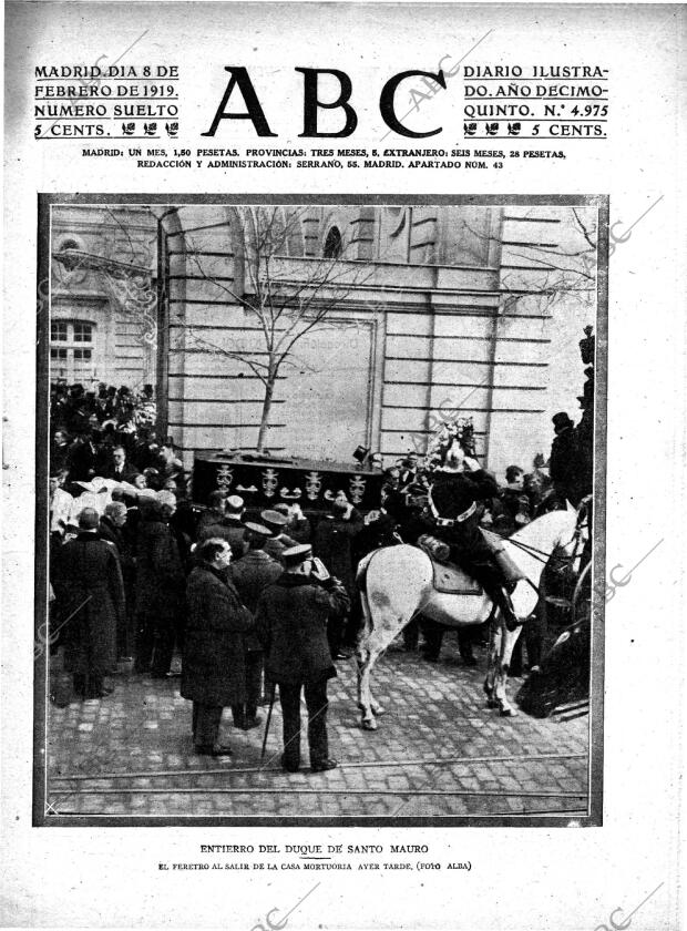 ABC MADRID 08-02-1919 página 1