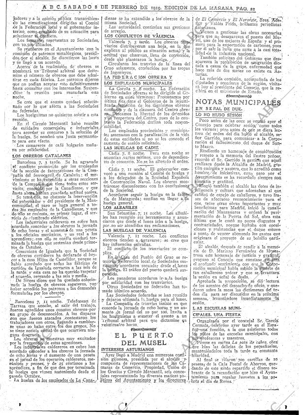 ABC MADRID 08-02-1919 página 21