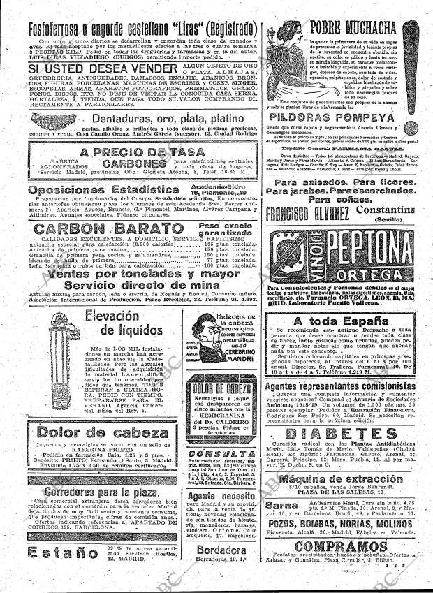 ABC MADRID 14-02-1919 página 31