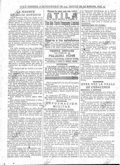 ABC MADRID 16-02-1919