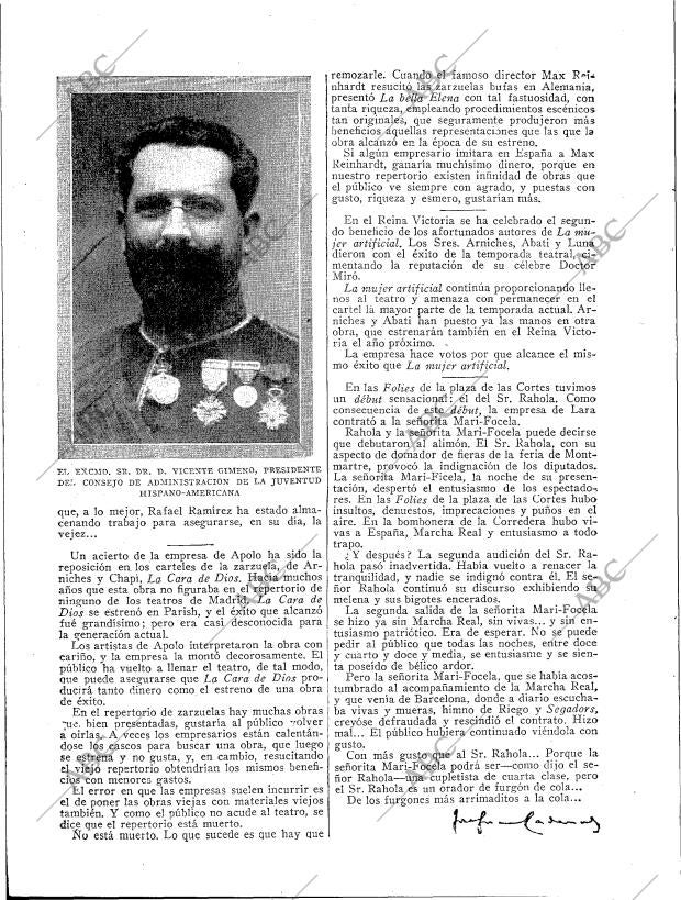 BLANCO Y NEGRO MADRID 16-02-1919 página 14