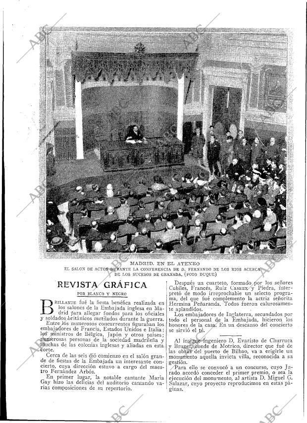 BLANCO Y NEGRO MADRID 16-02-1919 página 18