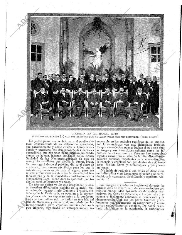 BLANCO Y NEGRO MADRID 16-02-1919 página 9