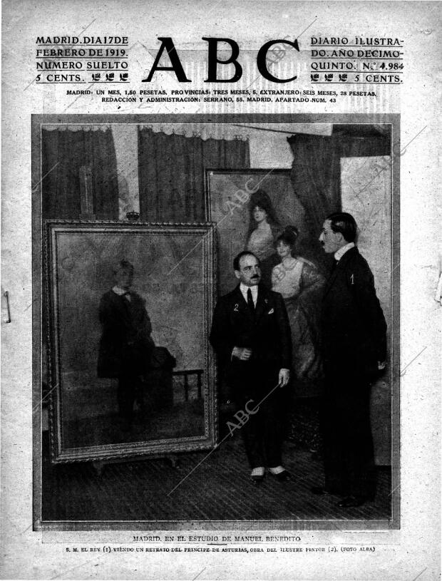 ABC MADRID 17-02-1919 página 1