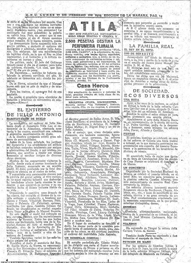 ABC MADRID 17-02-1919 página 14