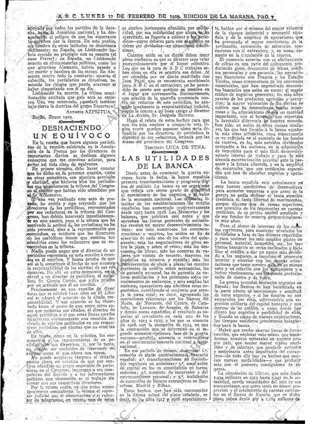 ABC MADRID 17-02-1919 página 7