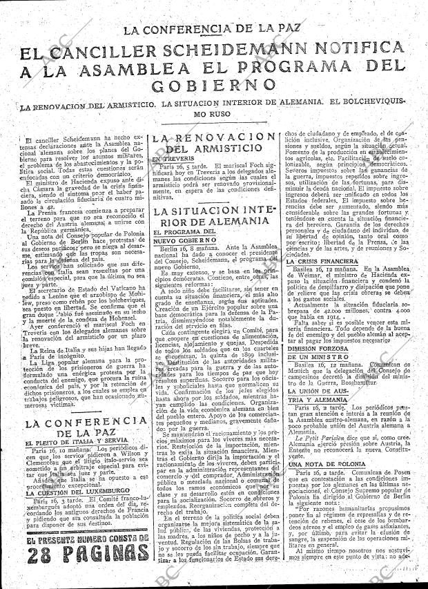 ABC MADRID 17-02-1919 página 9