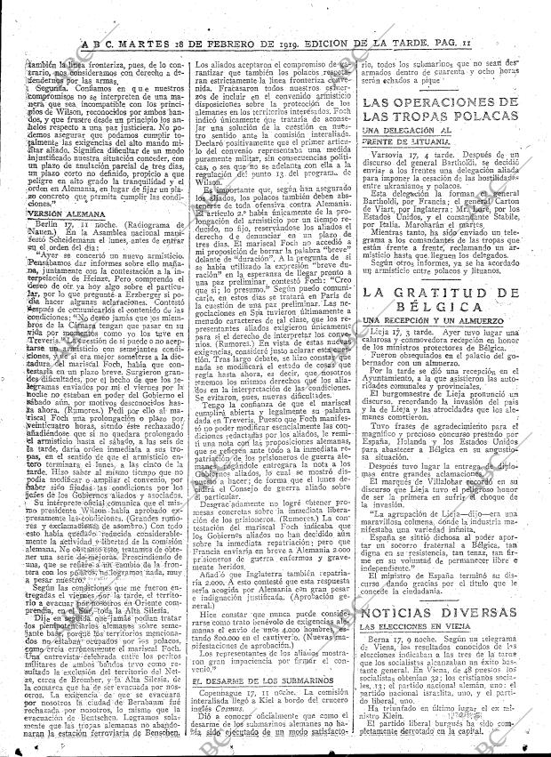 ABC MADRID 18-02-1919 página 11