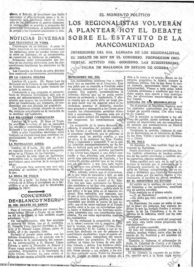 ABC MADRID 19-02-1919 página 10