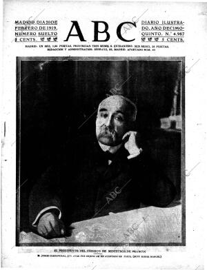ABC MADRID 20-02-1919 página 1