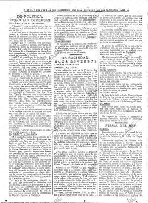 ABC MADRID 20-02-1919 página 20