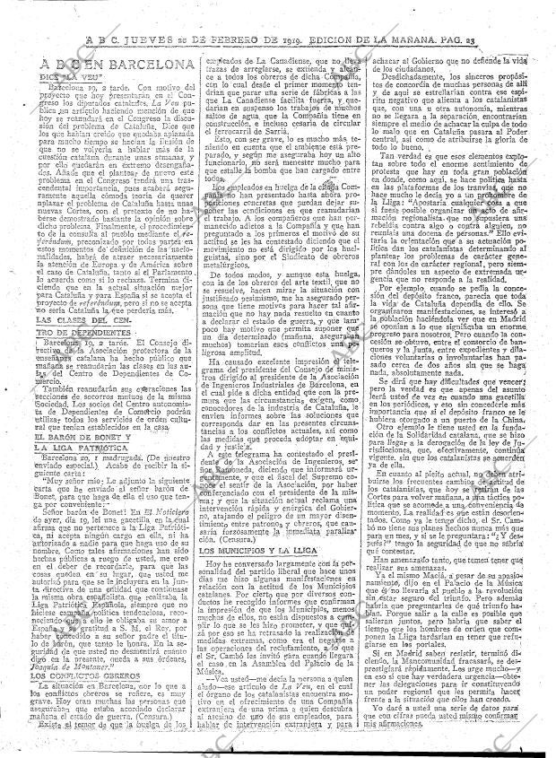 ABC MADRID 20-02-1919 página 23